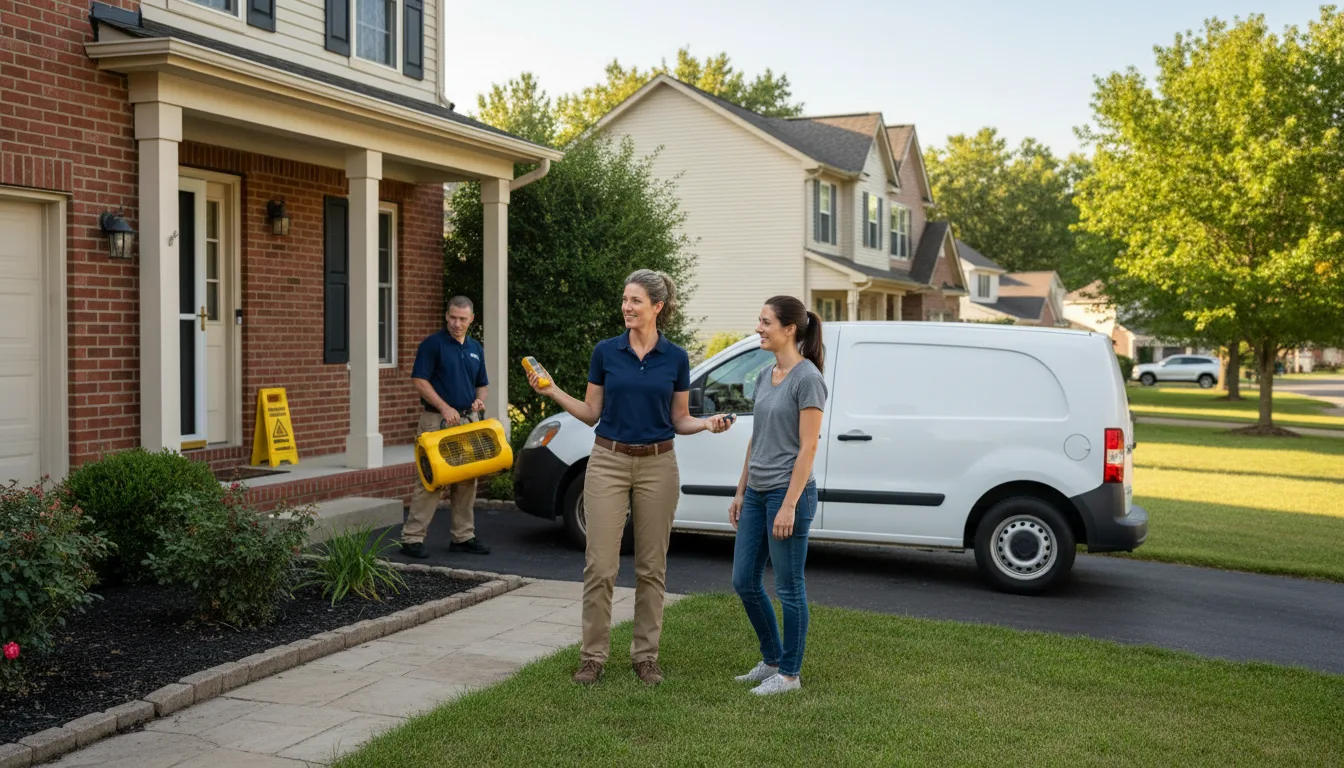Residential water damage restoration in Howard, CO